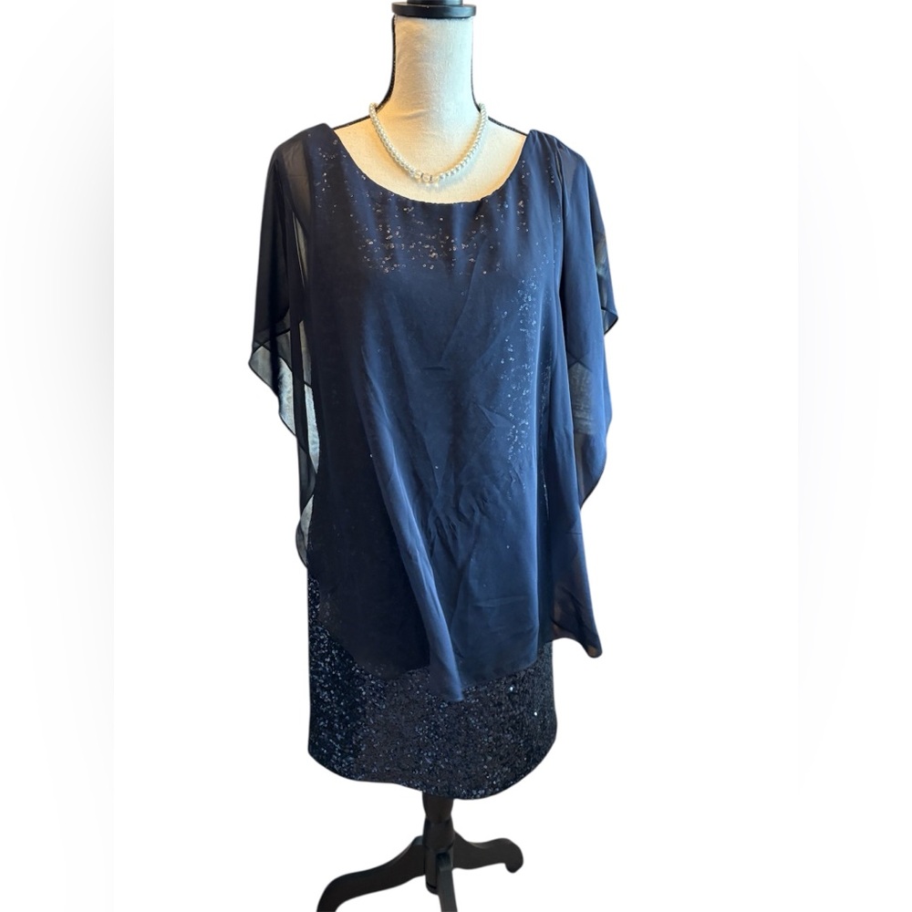 Betsy & Adam Classic Navy Dress